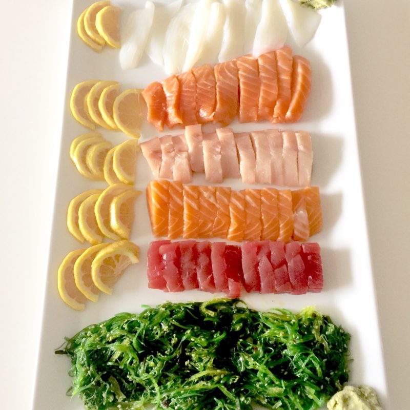 mode de vie fit shanna sashimi homemade platter