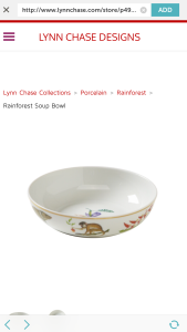 lynn chase rainforest bowl zola wedding registry