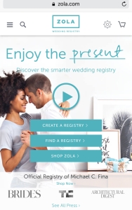 mode de vie fit wedding registry zola shanna